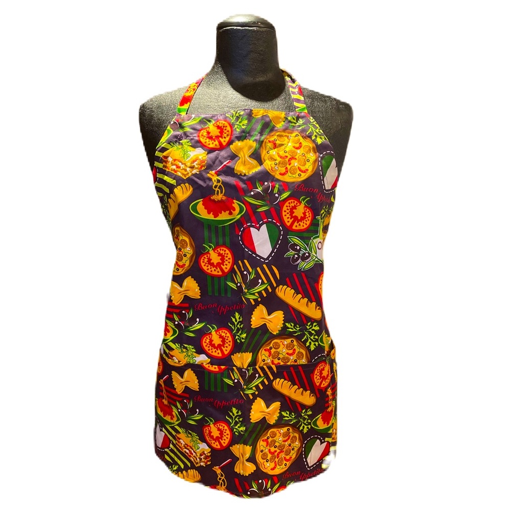 Utility Apron by Two Lumps of Sugar Italian Pasta One Size NWT